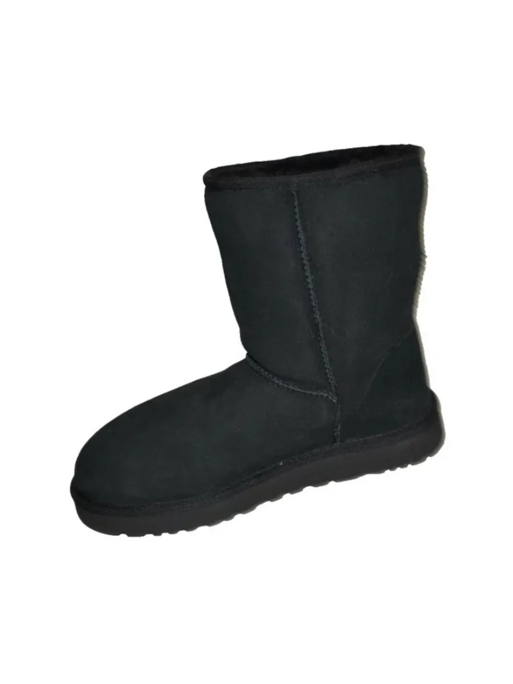 New! Ugg Classic Short II Black Suede Boot Size 10 1016223